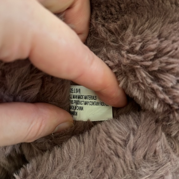 Fuzzy Slippers Pink and White Women's Size L 8-9 Houseshoes Cozy - Picture 7 of 10